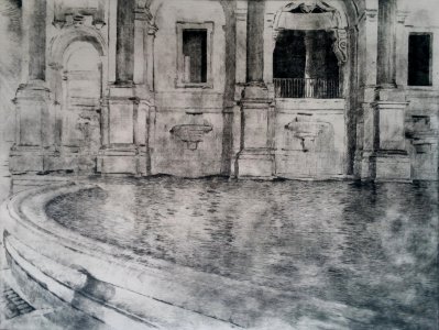 fontana del gianicolo 2019 puntasecca